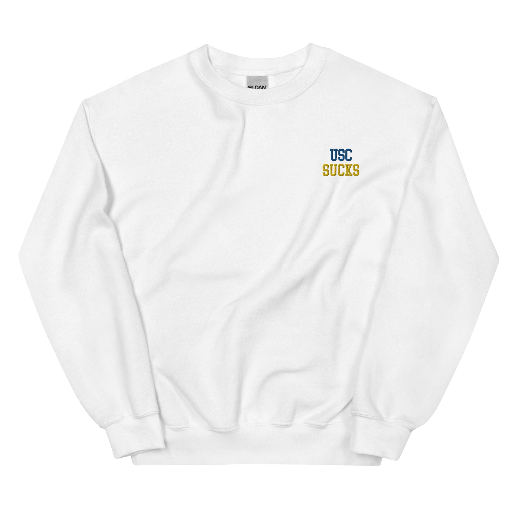 USC Sucks UCLA Rivalry Embroidered Crew Necks Sweatshirt - rivalryweek