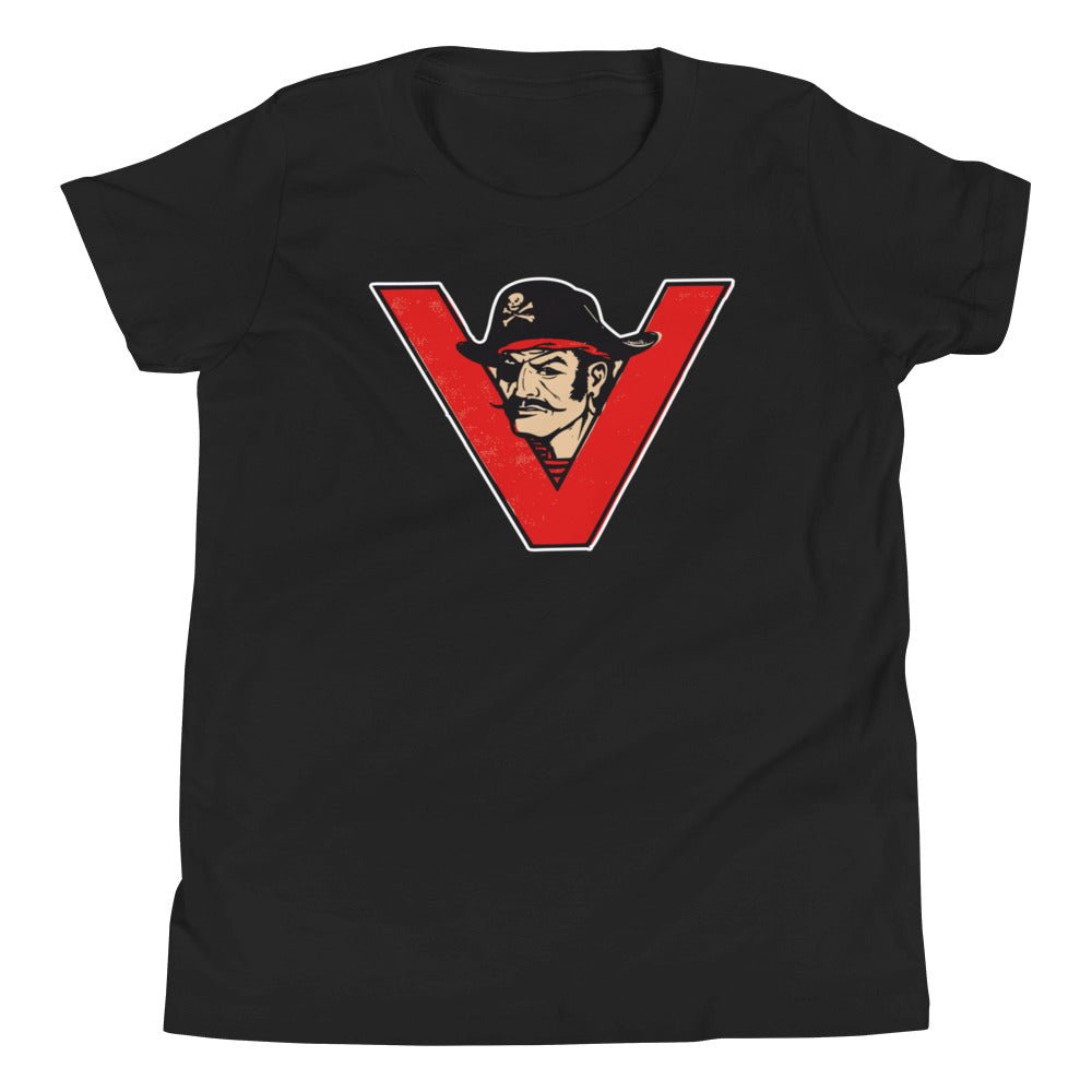 Ventura College Kids Youth Shirt - 1940s Vintage Pirates Art Youth Staple Tee - rivalryweek