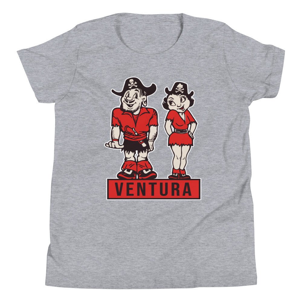 Ventura College Vintage Kids Youth Shirt - 1950s Pirates in Love Art Youth Staple Tee - rivalryweek