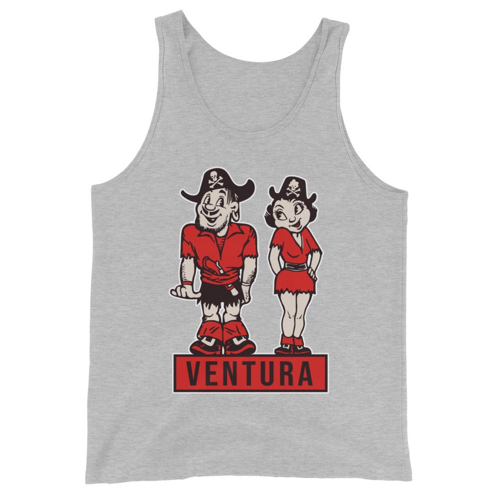 Ventura College Vintage Men's Tank Top - 1950s Pirates in Love Art Mens Tank Top - rivalryweek