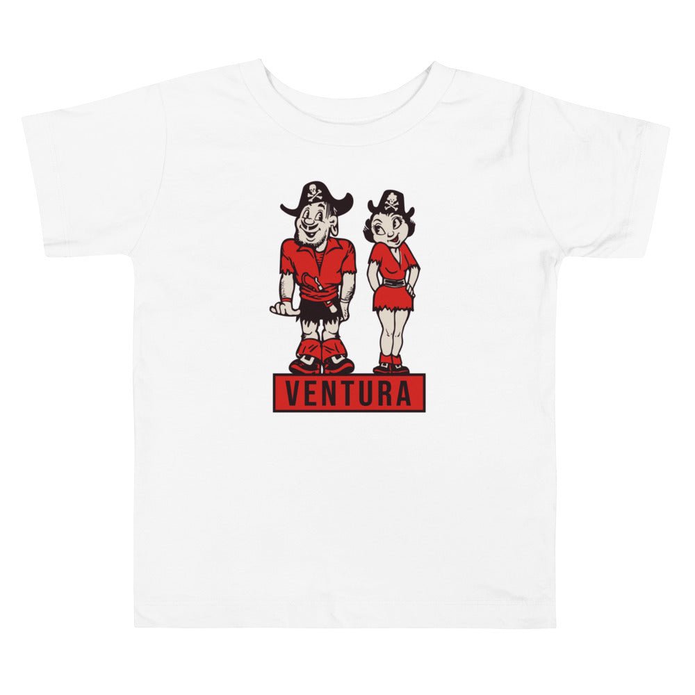 Ventura College Vintage Toddler T Shirt - 1950s Pirates in Love Art Toddler Staple Tee - rivalryweek