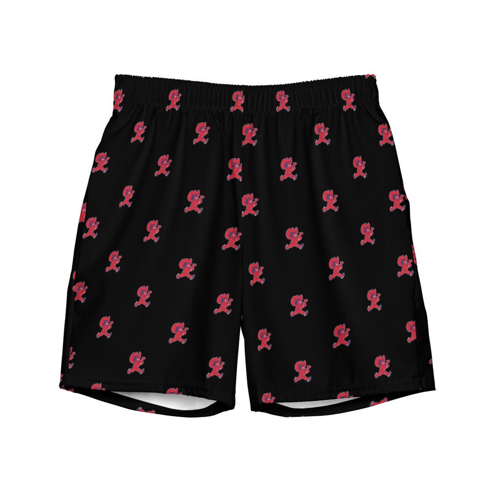 Vintage Arizona Swim Trunks - 1950s Wilbur Wildcat Black Pattern Swim Trunks - Rivalry Week