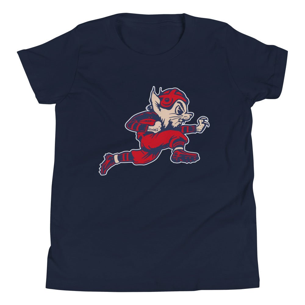 Vintage Arizona Wildcats Football Kids Youth Shirt - 1940s Wildcat Football Art Youth Staple Tee - Rivalry Week