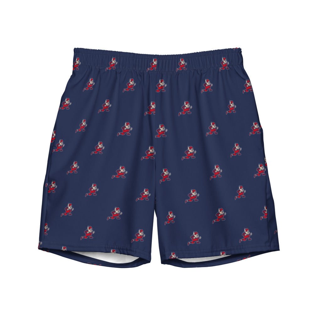 Vintage Arizona Wildcats Football Swim Trunks - 1940s Wildcat Football Blue Pattern Swim Trunks - Rivalry Week