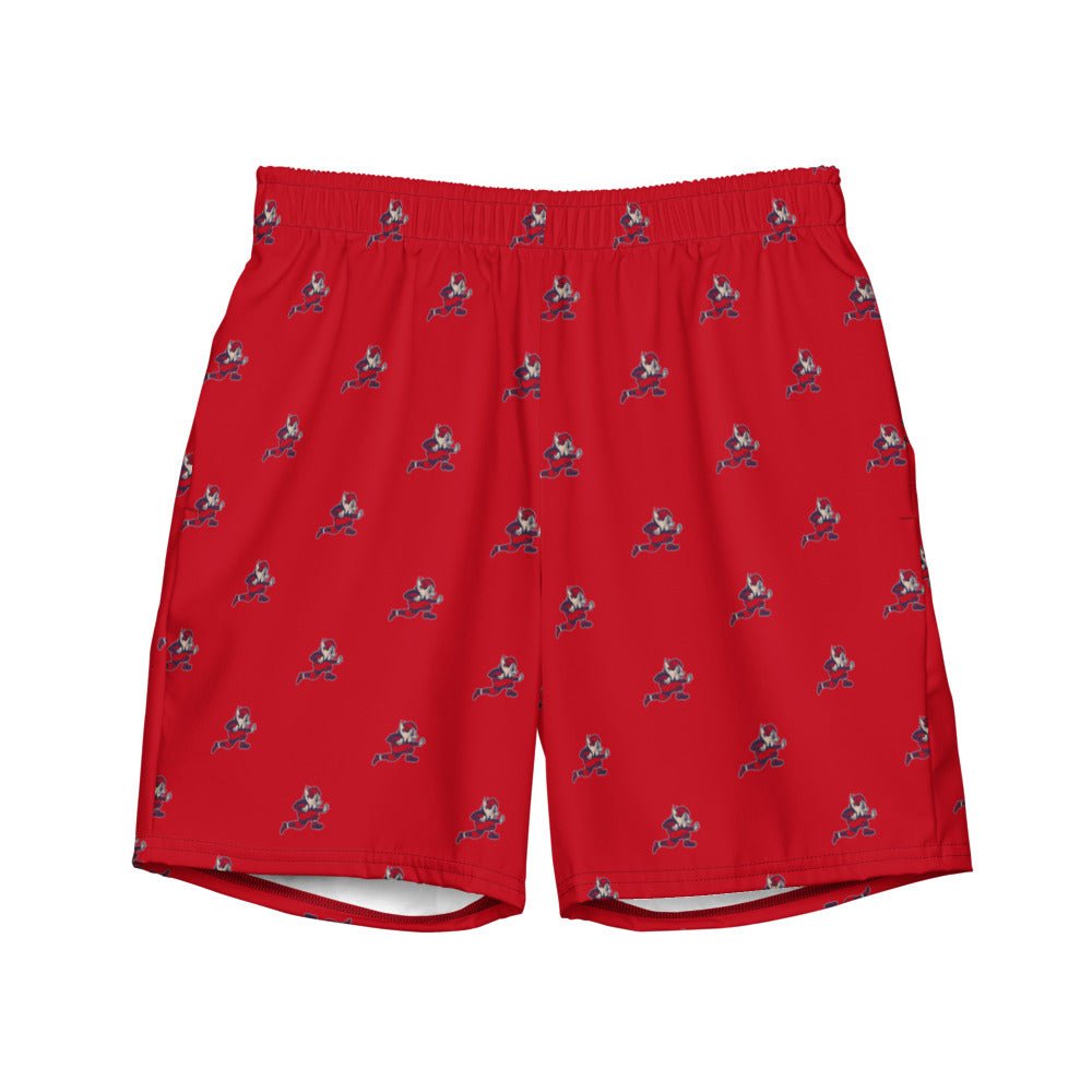 Vintage Arizona Wildcats Football Swim Trunks - 1940s Wildcat Football Red Pattern Swim Trunks - Rivalry Week