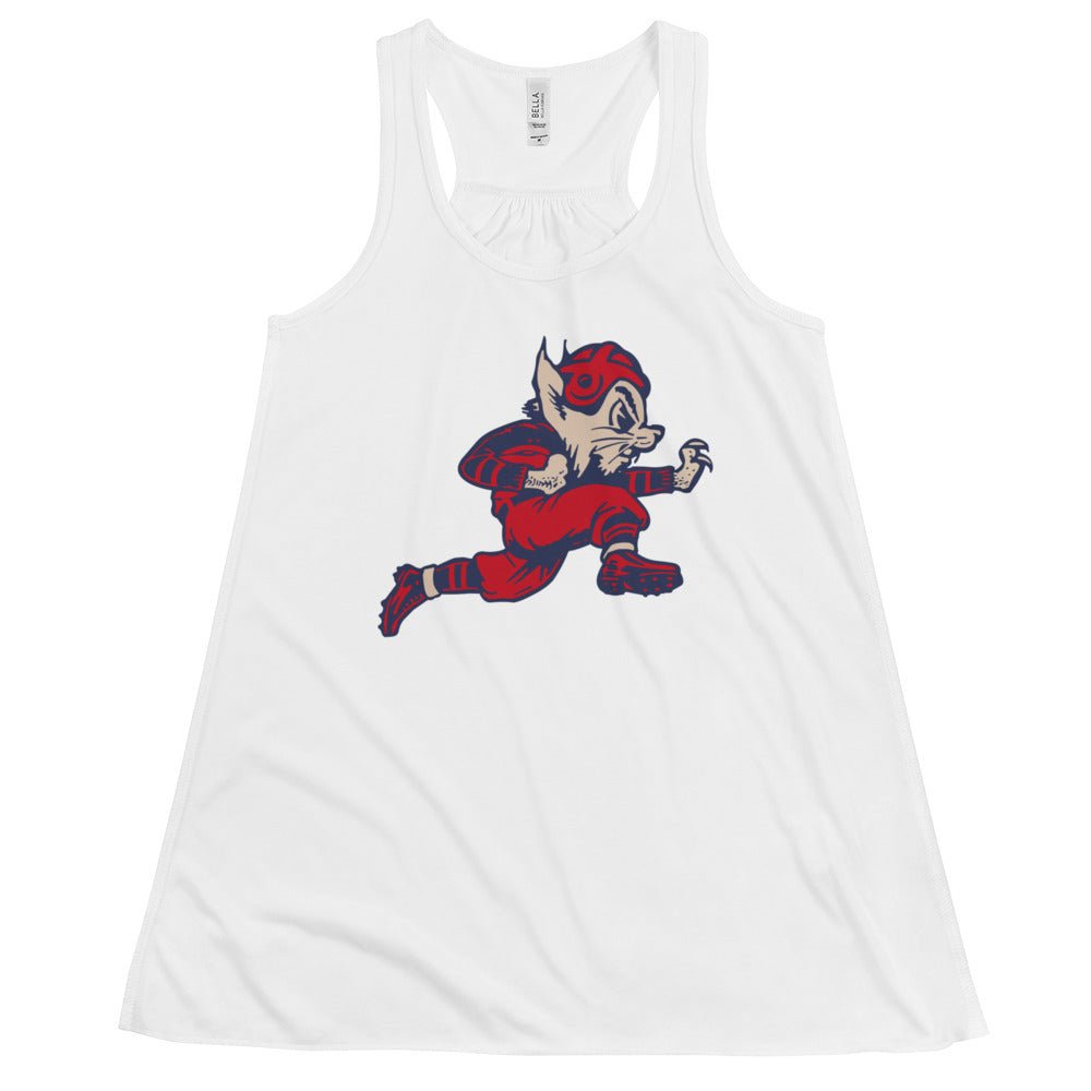 Vintage Arizona Wildcats Football Women's Flowy Tank Top - 1940s Wildcat Football Art W Tank Top - Rivalry Week