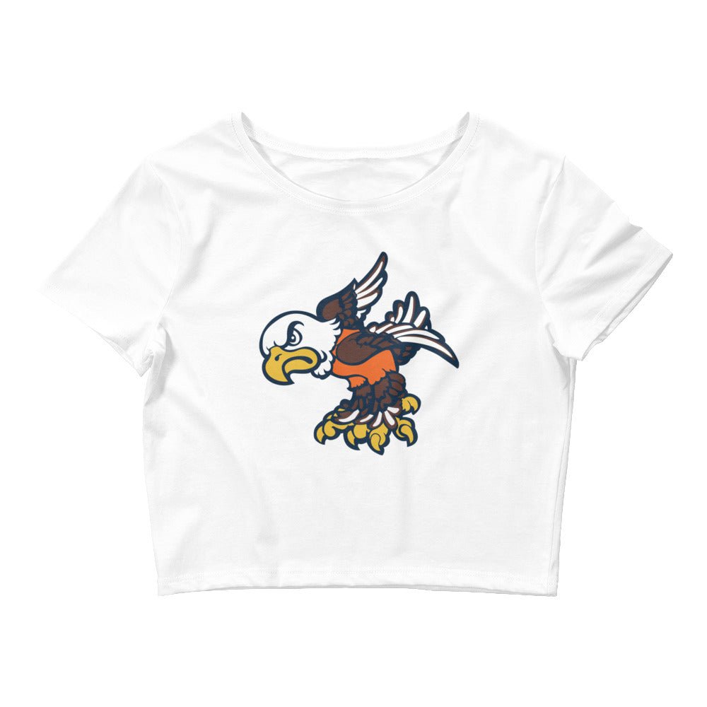 Vintage Auburn Crop Top - 1960s War Eagle Art Crop Top - Rivalry Week