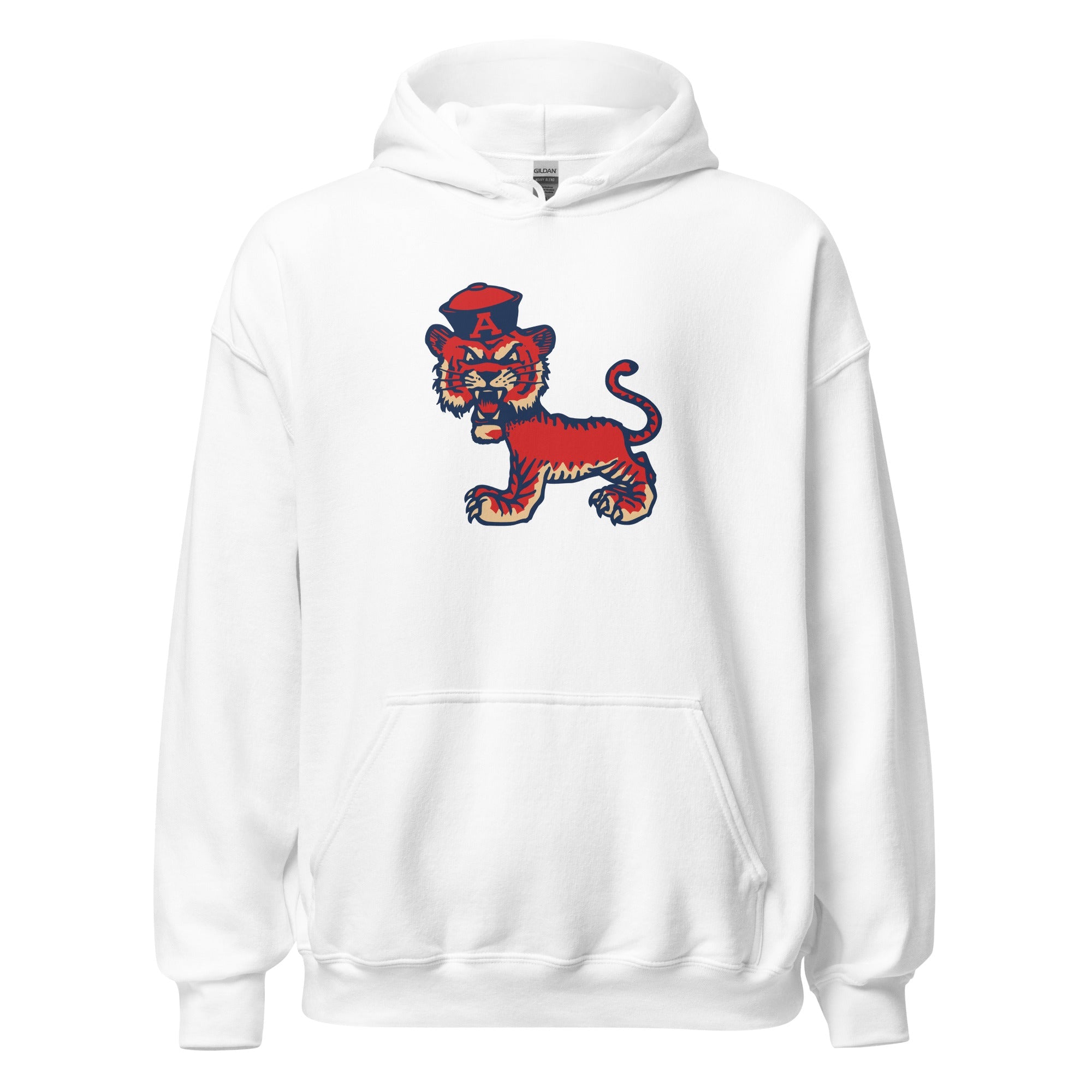 Vintage Auburn Hoodie - 1950's Sailor Tiger on the Prowl Art - rivalryweek