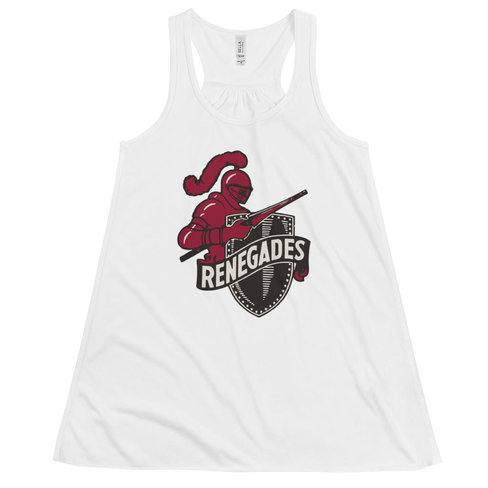 Vintage Bakersfield College Women's Flowy Tank Top - 1940s Rengades Mascot Art W Tank Top - rivalryweek