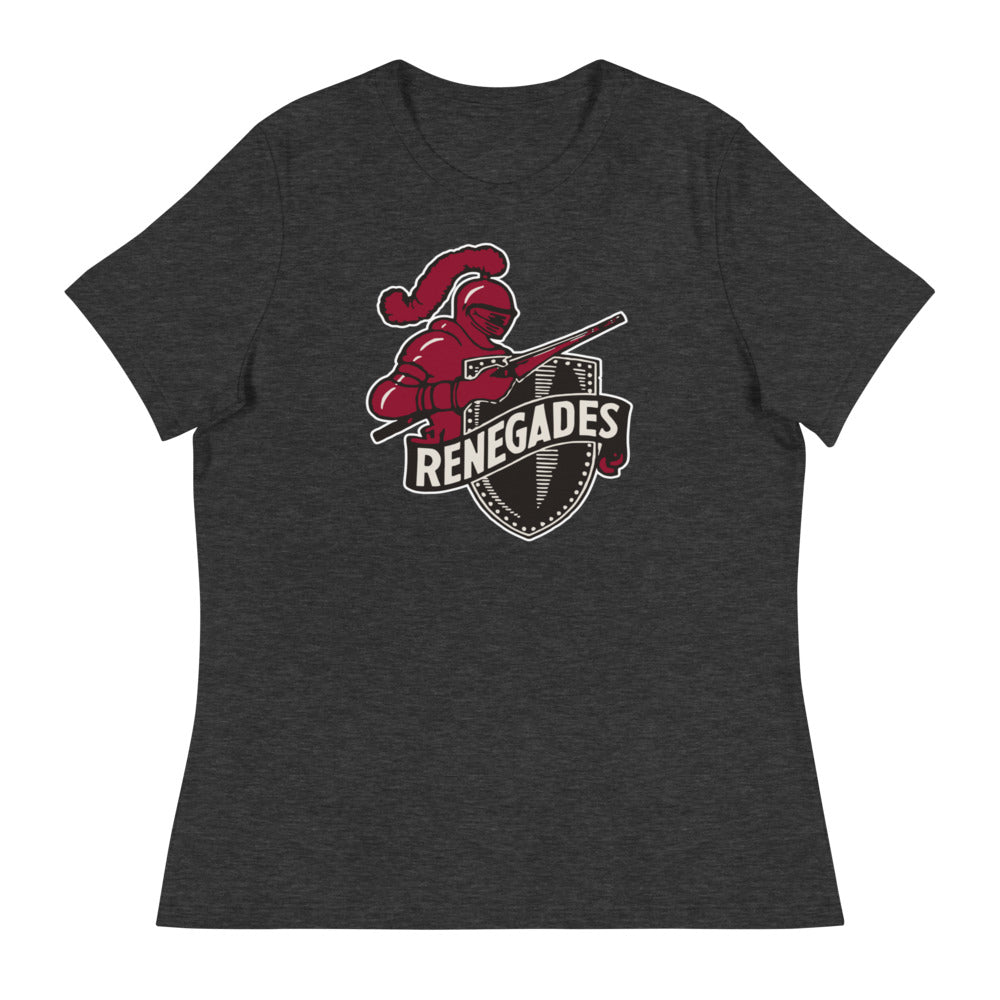 Vintage Bakersfield College Women's Relaxed Shirt - 1940s Rengades Mascot Art W Relaxed T Shirt - rivalryweek