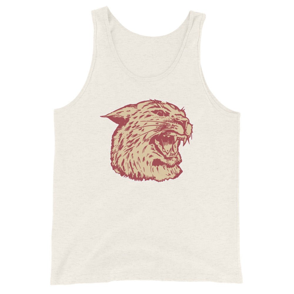 Vintage Bates Men's Tank Top - 1940s The Wild Cat Art Mens Tank Top - Rivalry Week