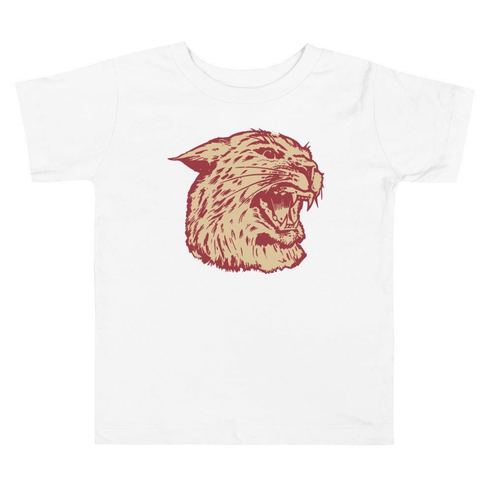 Vintage Bates Toddler T Shirt - 1940s The Wild Cat Art Toddler Staple Tee - Rivalry Week