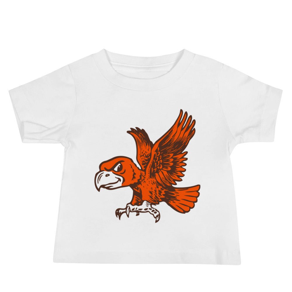 Vintage BGSU Baby T Shirt - 1965 Flying Falcon Art Baby Staple Tee - rivalryweek