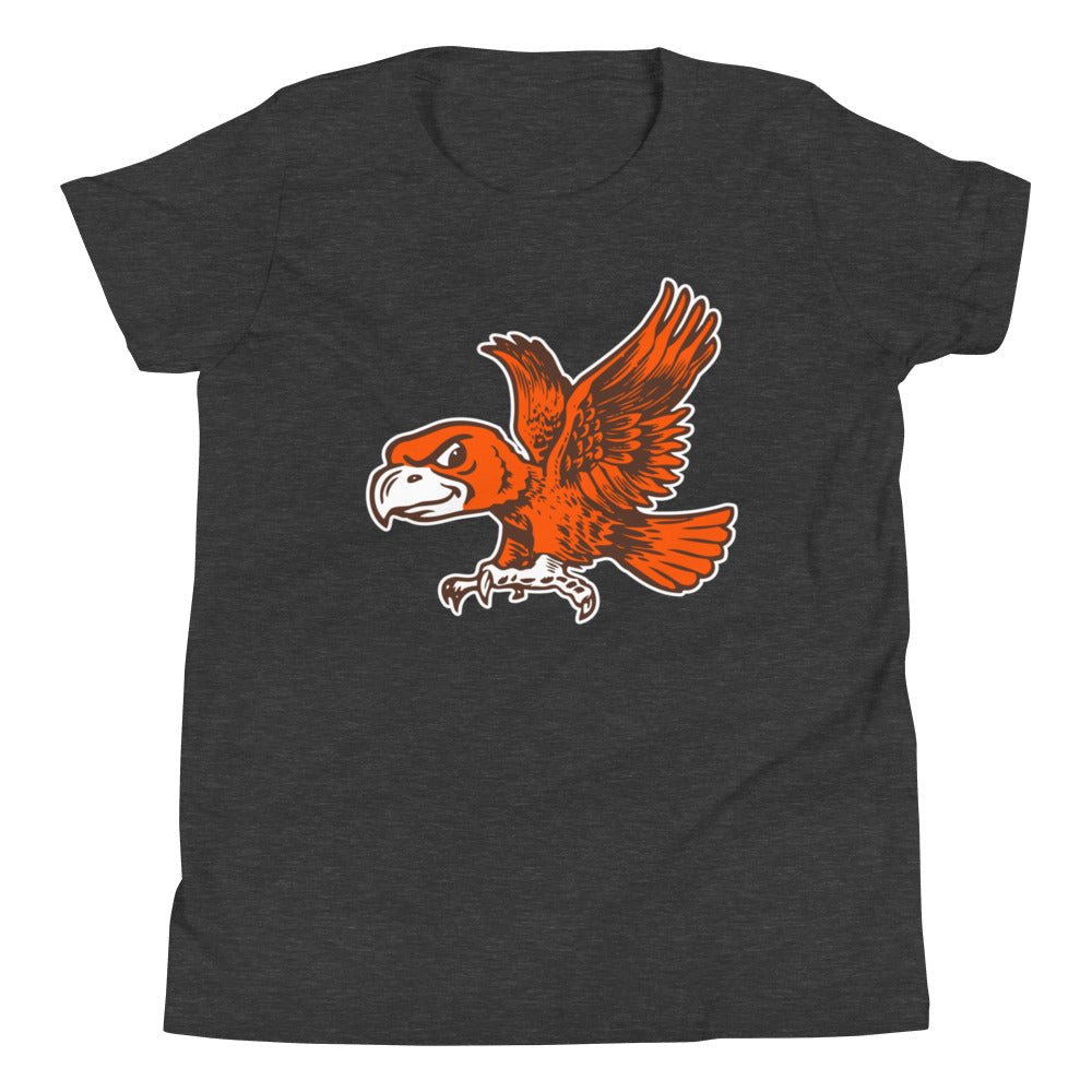 Vintage BGSU Kids Youth Shirt - 1965 Flying Falcon Art Youth Staple Tee - rivalryweek