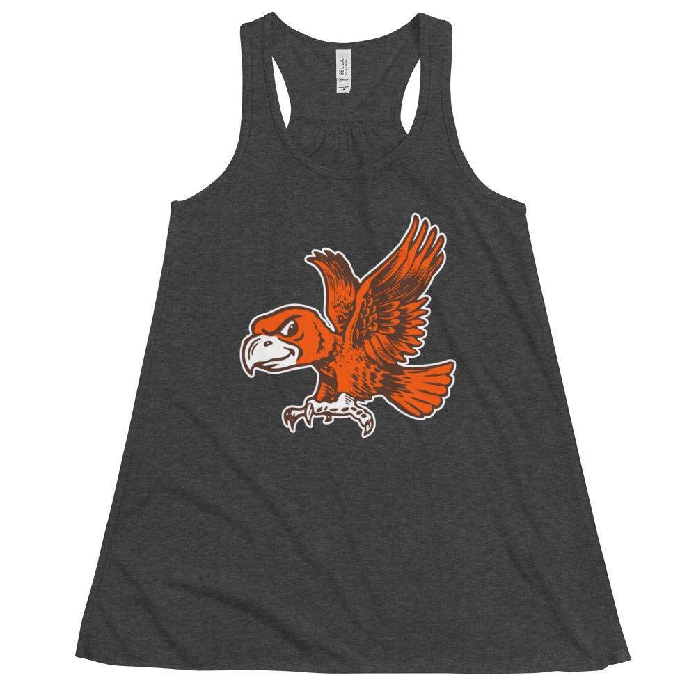 Vintage BGSU Women's Flowy Tank Top - 1965 Flying Falcon Art W Tank Top - rivalryweek