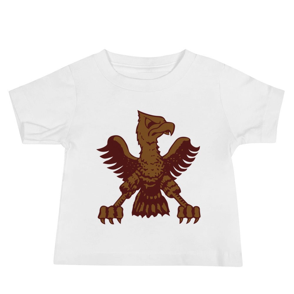 Vintage Boston College Eagle Mascot Baby T Shirt - 1946 Vintage BC Eagle Mascot Art Baby Staple Tee - rivalryweek