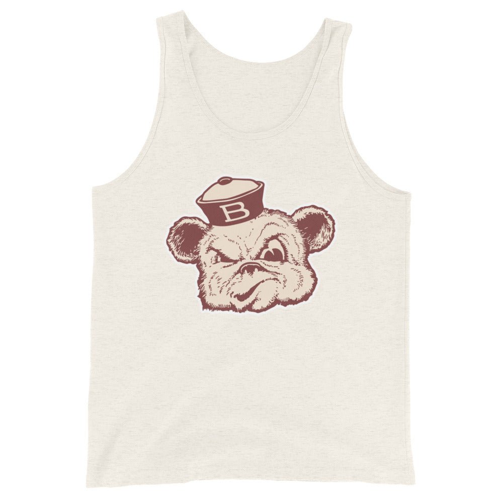 Vintage Brown Men's Tank Top - 1940s Sailor Bear Art Mens Tank Top - rivalryweek