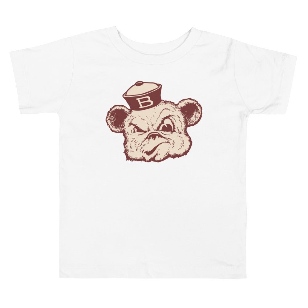 Vintage Brown Toddler T Shirt - 1940s Sailor Bear Art Toddler Staple Tee - rivalryweek