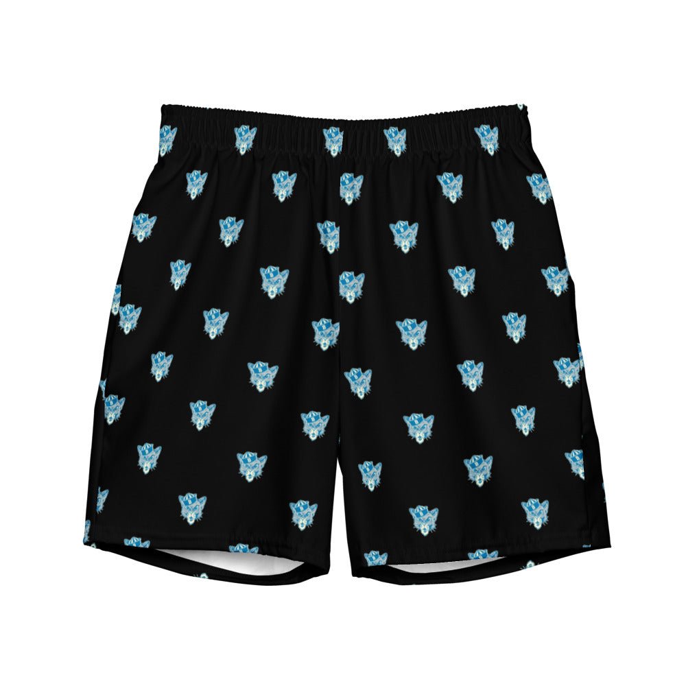 Vintage BYU Sailor Mascot Swim Trunks - 1940s BYU Sailor Cougar Black Pattern Swim Trunks - Rivalry Week