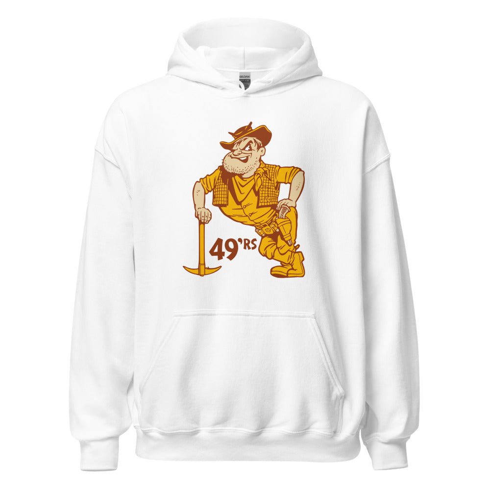 Vintage Cal State Long Beach Hoodie - 1950s Leaning 49er Mascot Art Hoodie - Rivalry Week