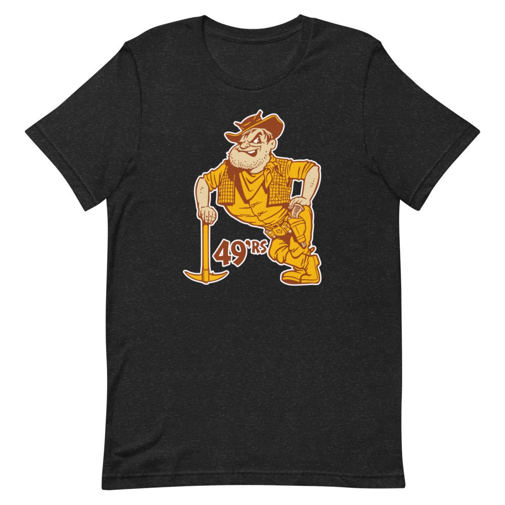 Vintage Cal State Long Beach Shirt - 1950s Leaning 49er Mascot Art Shirt - Rivalry Week