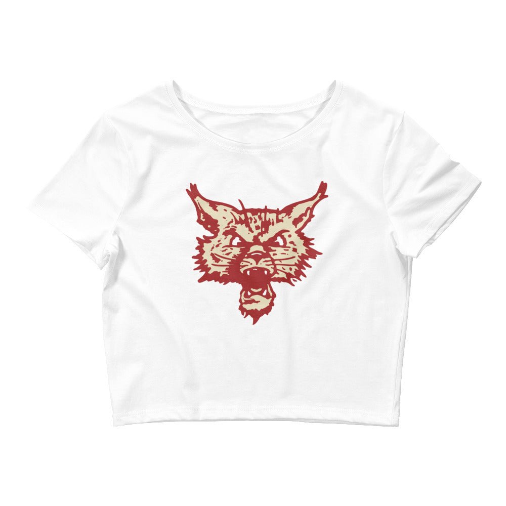 Vintage Chico State Crop Top - 1950s The Roar Art Crop Top - Rivalry Week