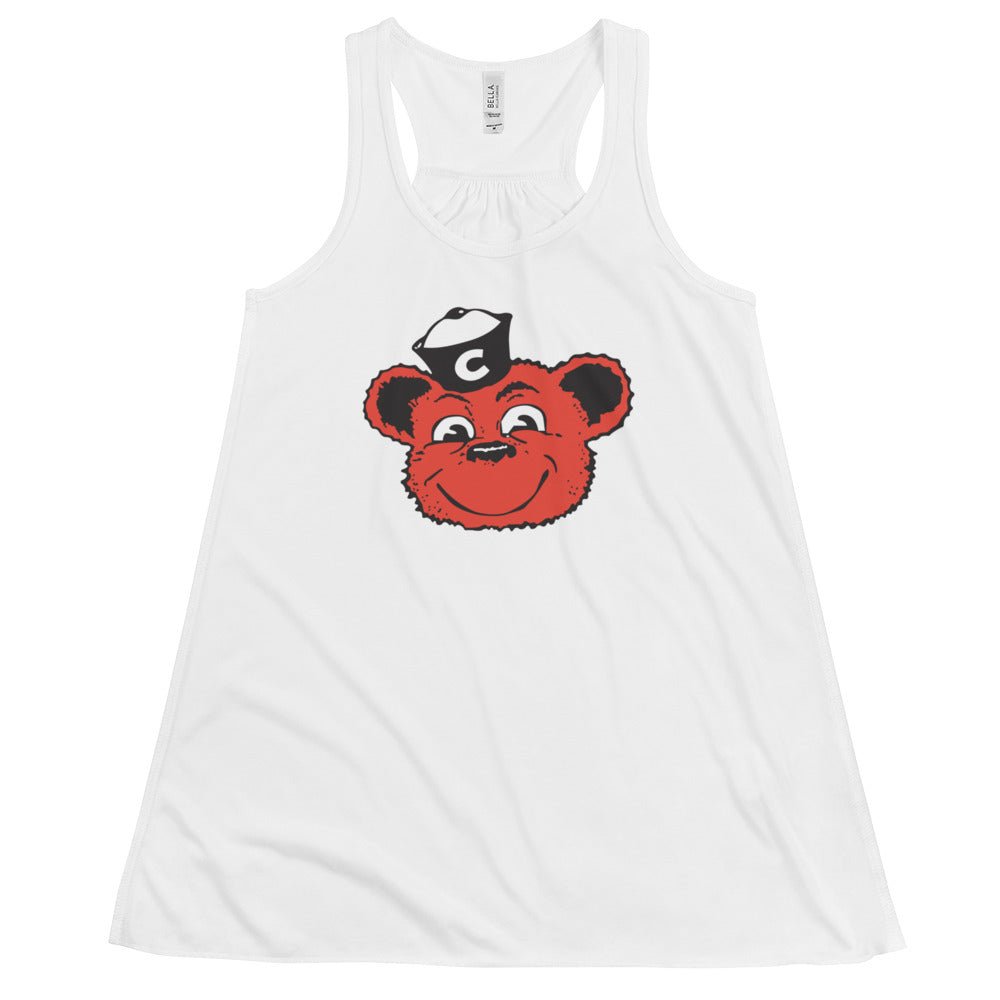 Vintage Cincinatti Women's Flowy Tank Top - 1950s Sailor Bearcat Mascot Art W Tank Top - rivalryweek