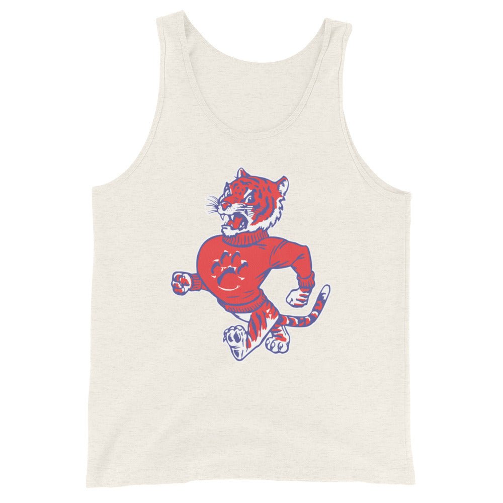 Vintage Clemson Men's Tank Top - 1950s Struttin' Tiger Mascot Art Mens Tank Top - rivalryweek