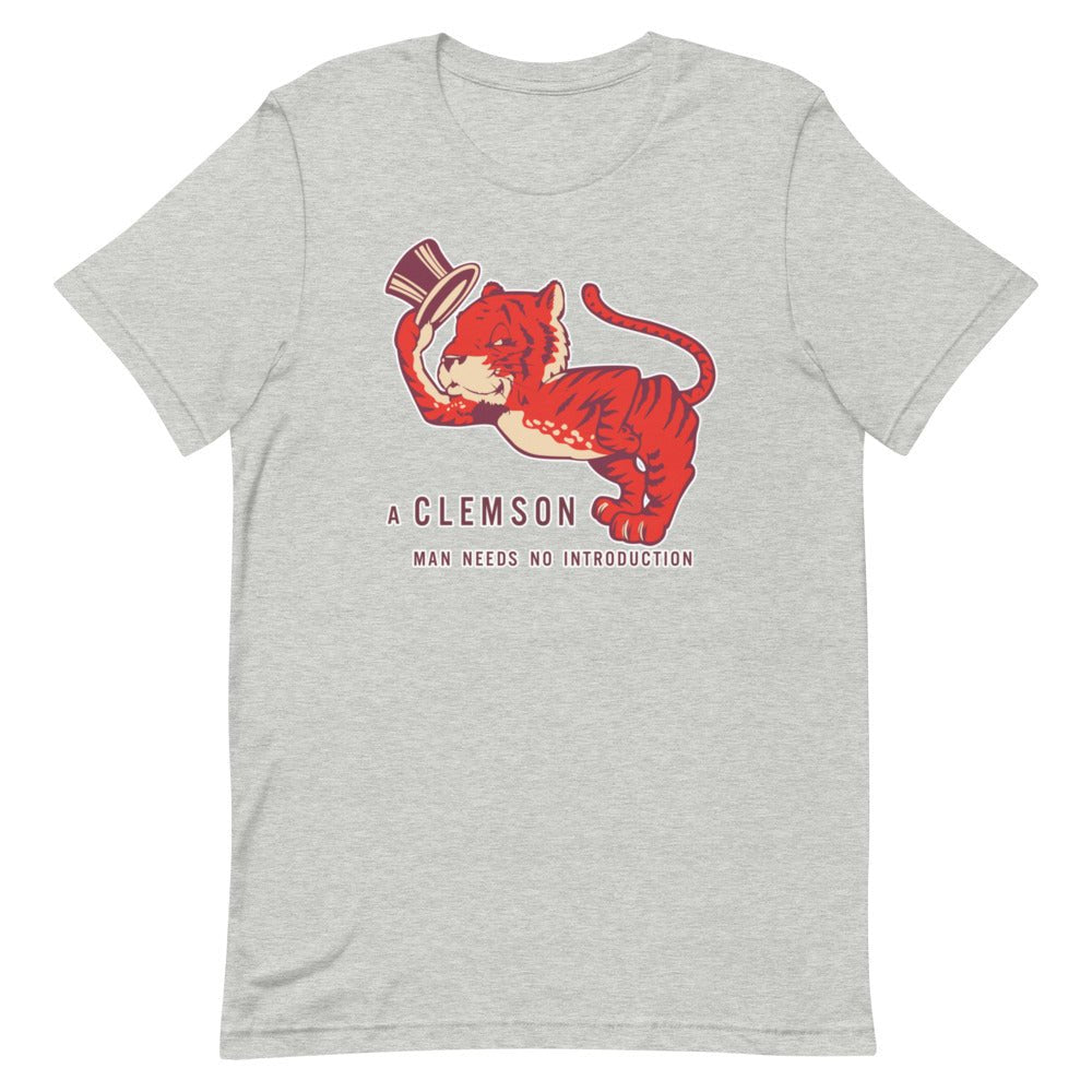 Vintage Clemson Shirt - 1950s Clemson Man Needs No Introduction Art Shirt - rivalryweek