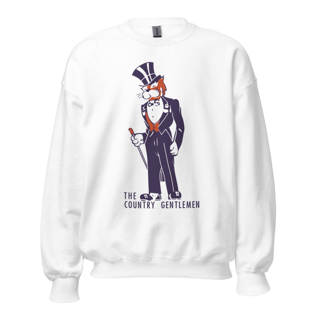 Vintage Clemson Tiger Crew Neck Sweatshirt - 1940s Country Gentlemen Art Sweatshirt - rivalryweek