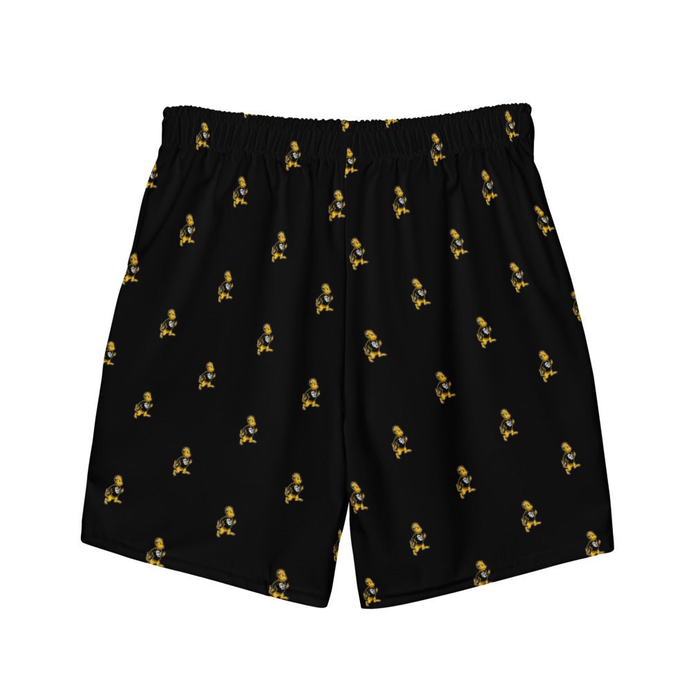 Vintage Colorado Buffalo Swim Trunks - 1940s Buffalo with Attitude Black Pattern Swim Trunks - Rivalry Week