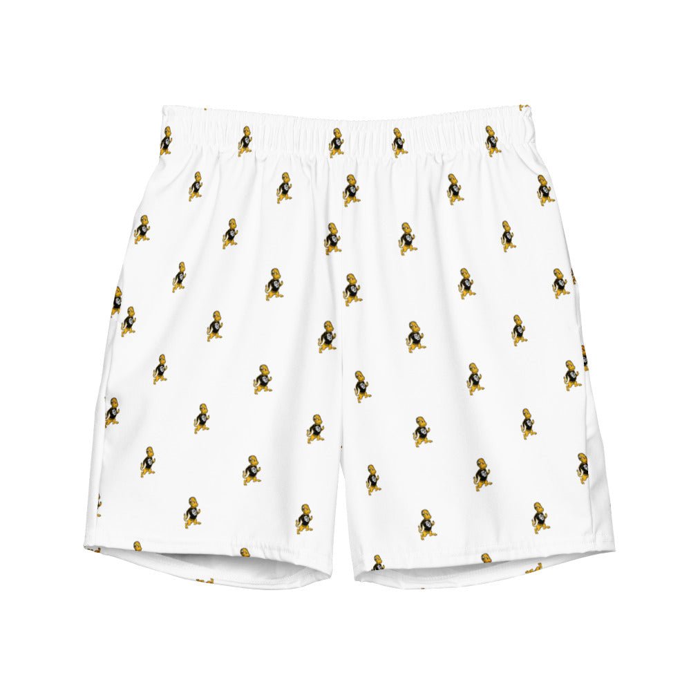 Vintage Colorado Buffalo Swim Trunks - 1940s Buffalo with Attitude White Pattern Swim Trunks - Rivalry Week
