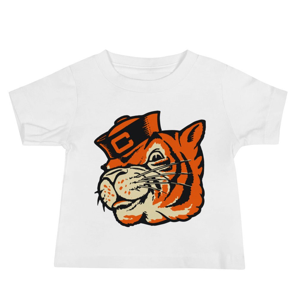 Vintage Colorado College Baby T Shirt - 1950s Sailor Tiger Art Baby Staple Tee - rivalryweek