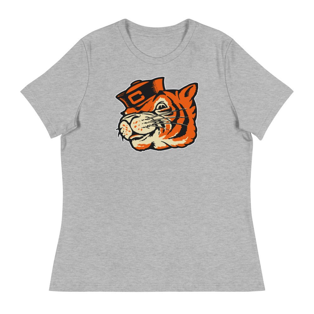 Vintage Colorado College Women's Relaxed Shirt - 1950s Sailor Tiger Art W Relaxed T Shirt - rivalryweek