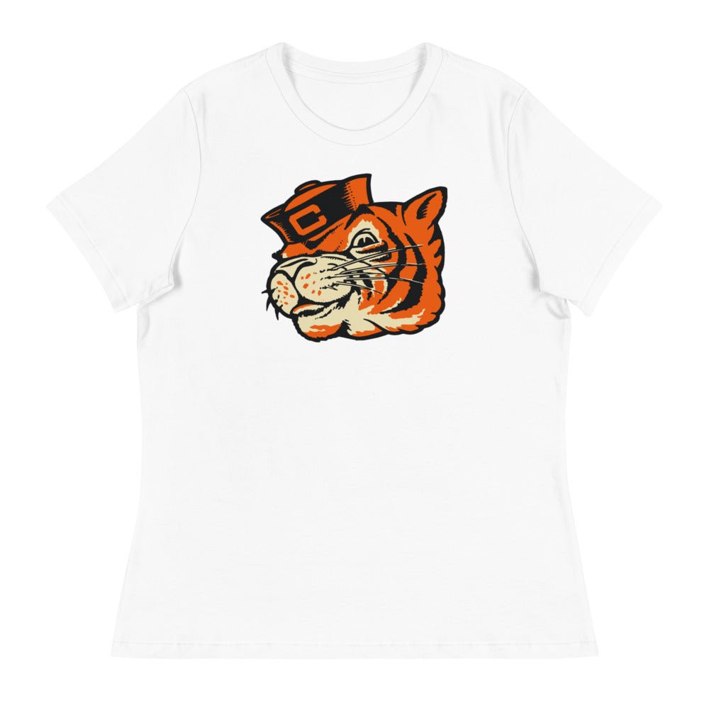 Vintage Colorado College Women's Relaxed Shirt - 1950s Sailor Tiger Art W Relaxed T Shirt - rivalryweek