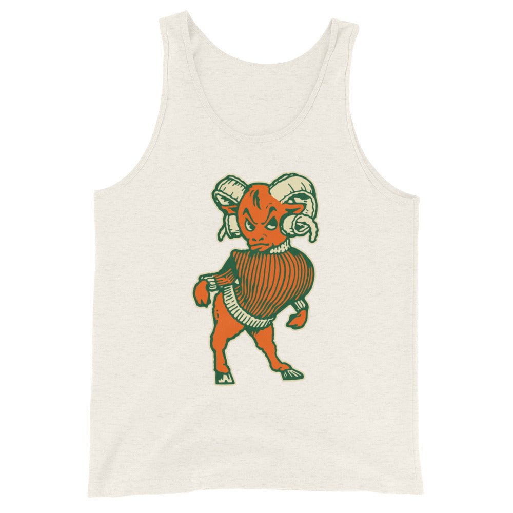 Vintage Colorado State Ram Men's Tank Top - 1950s A&M Ram with Attitude Art Mens Tank Top - rivalryweek