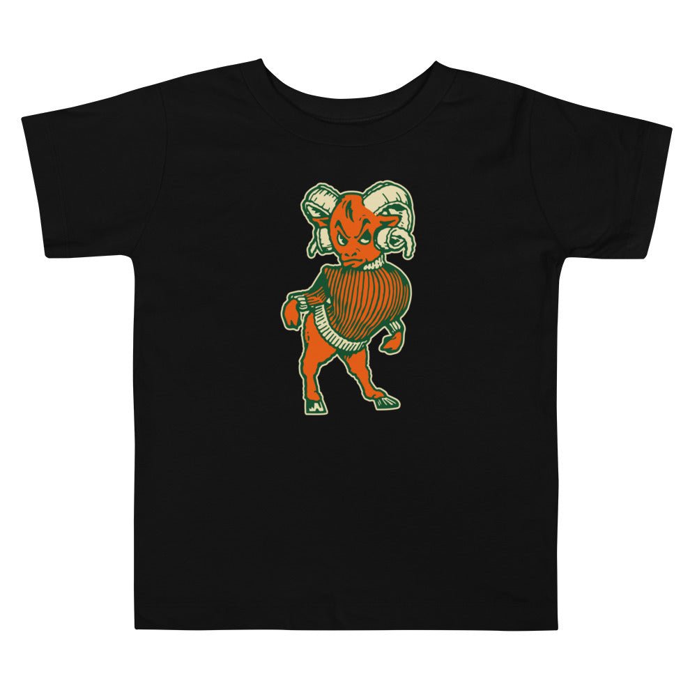 Vintage Colorado State Ram Toddler T Shirt - 1950s A&M Ram with Attitude Art Toddler Staple Tee - rivalryweek