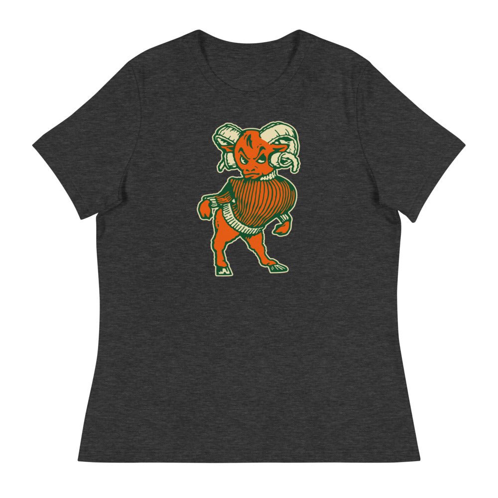 Vintage Colorado State Ram Women's Relaxed Shirt - 1950s A&M Ram with Attitude Art W Relaxed T Shirt - rivalryweek