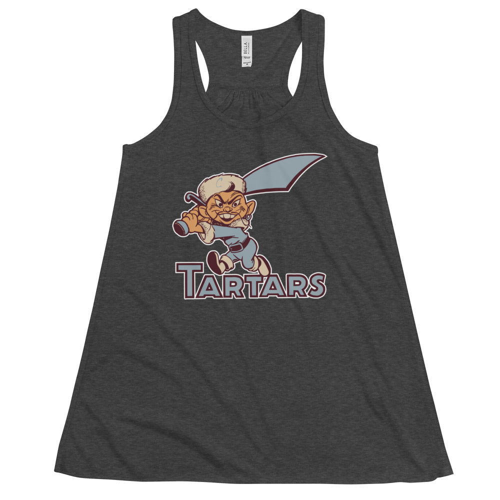 Vintage Compton College Women's Flowy Tank Top - 1950s Tartars Mascot Art W Tank Top - rivalryweek