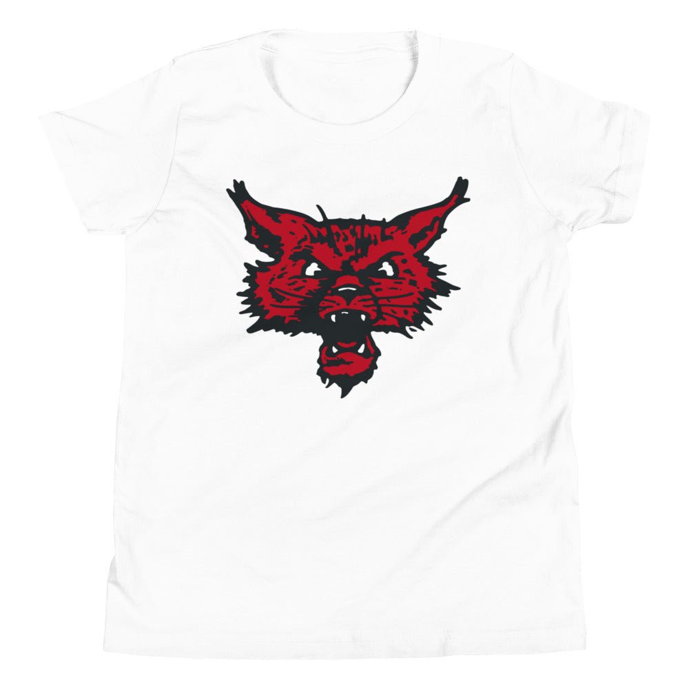 Vintage CWU Kids Youth Shirt - 1950s Roaring Wildcat Art Youth Staple Tee - Rivalry Week