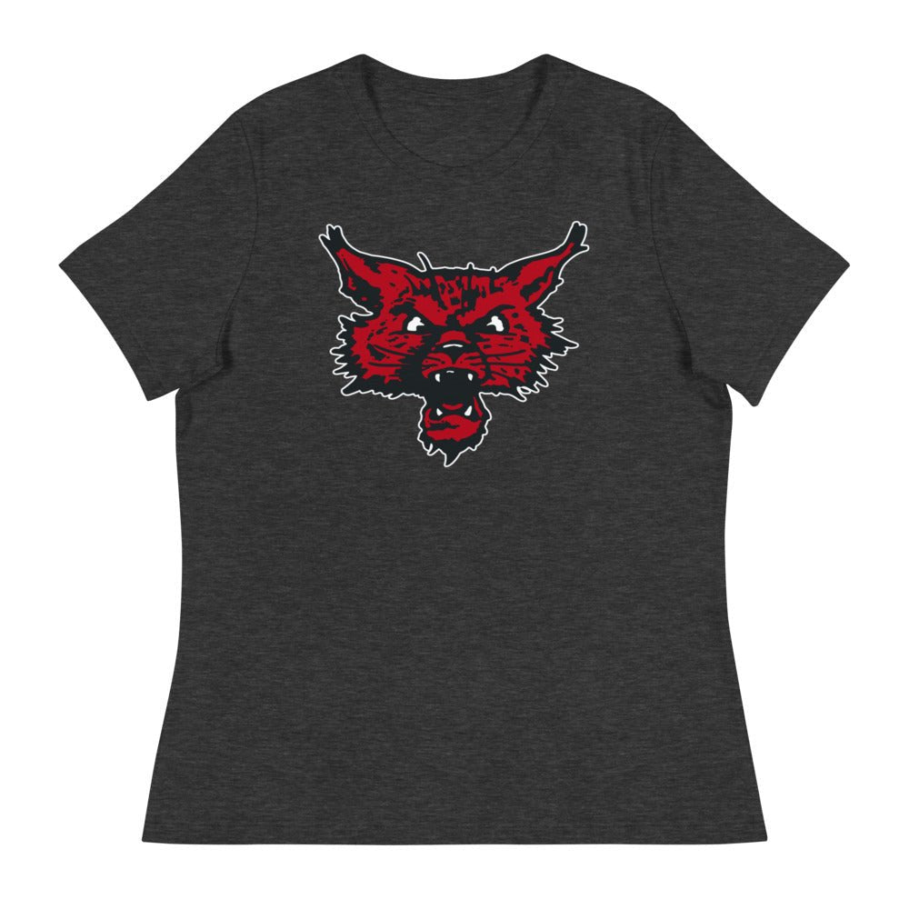 Vintage CWU Women's Relaxed Shirt - 1950s Roaring Wildcat Art W Relaxed T Shirt - Rivalry Week