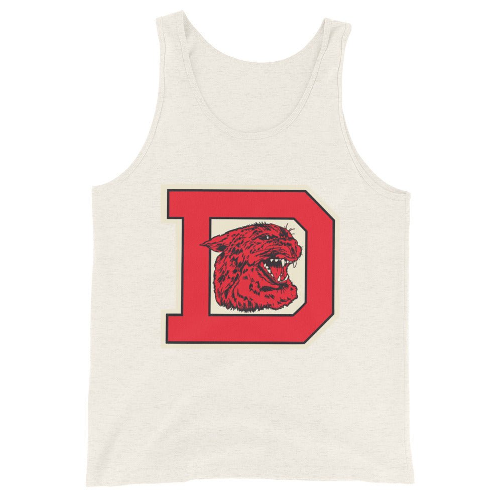 Vintage Davidson Men's Tank Top - 1920s The Big D Art Mens Tank Top - Rivalry Week