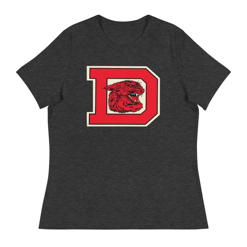 Vintage Davidson Women's Relaxed Shirt - 1920s The Big D Art W Relaxed T Shirt - Rivalry Week