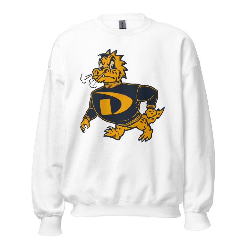 Vintage Drexel Crew Neck Sweatshirt - 1950s Strutting Dragon Art Sweatshirt - Rivalry Week