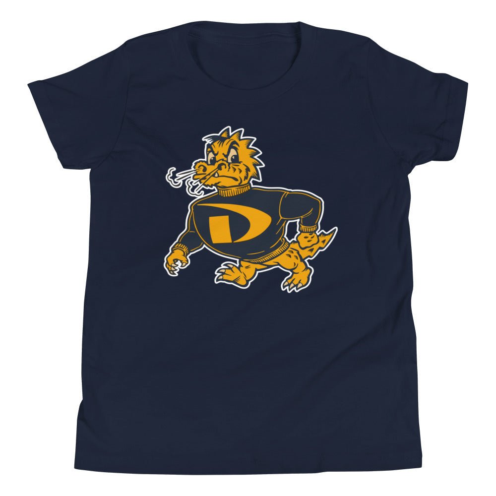 Vintage Drexel Kids Youth Shirt - 1950s Strutting Dragon Art Youth Staple Tee - Rivalry Week