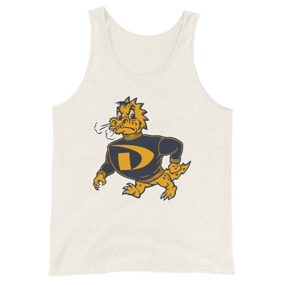 Vintage Drexel Men's Tank Top - 1950s Strutting Dragon Art Mens Tank Top - Rivalry Week