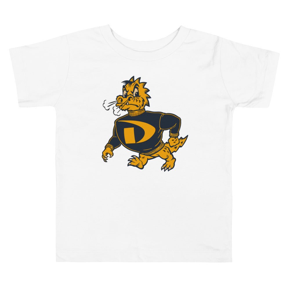 Vintage Drexel Toddler T Shirt - 1950s Strutting Dragon Art Toddler Staple Tee - Rivalry Week