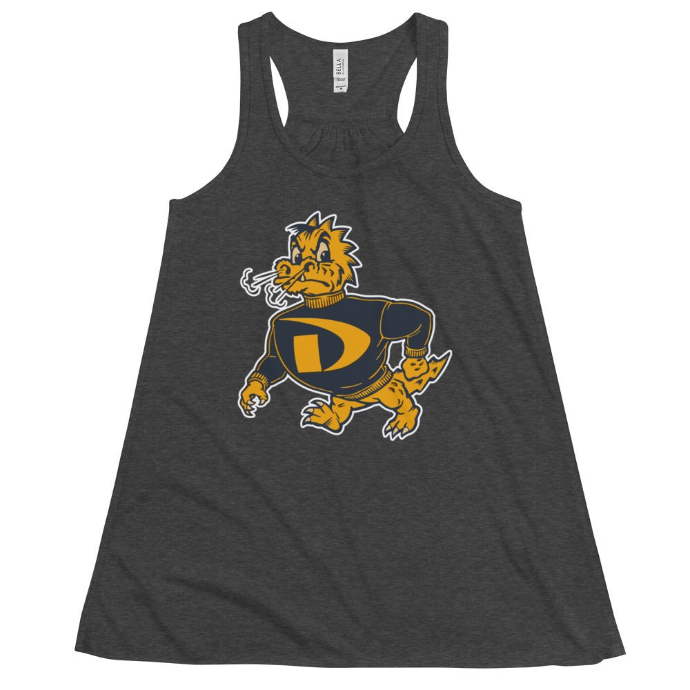 Vintage Drexel Women's Flowy Tank Top - 1950s Strutting Dragon Art W Tank Top - Rivalry Week