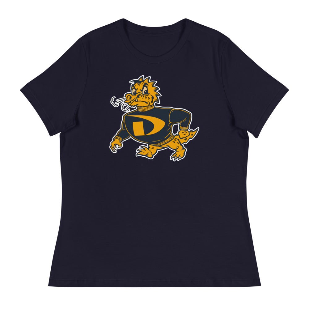 Vintage Drexel Women's Relaxed Shirt - 1950s Strutting Dragon Art W Relaxed T Shirt - Rivalry Week