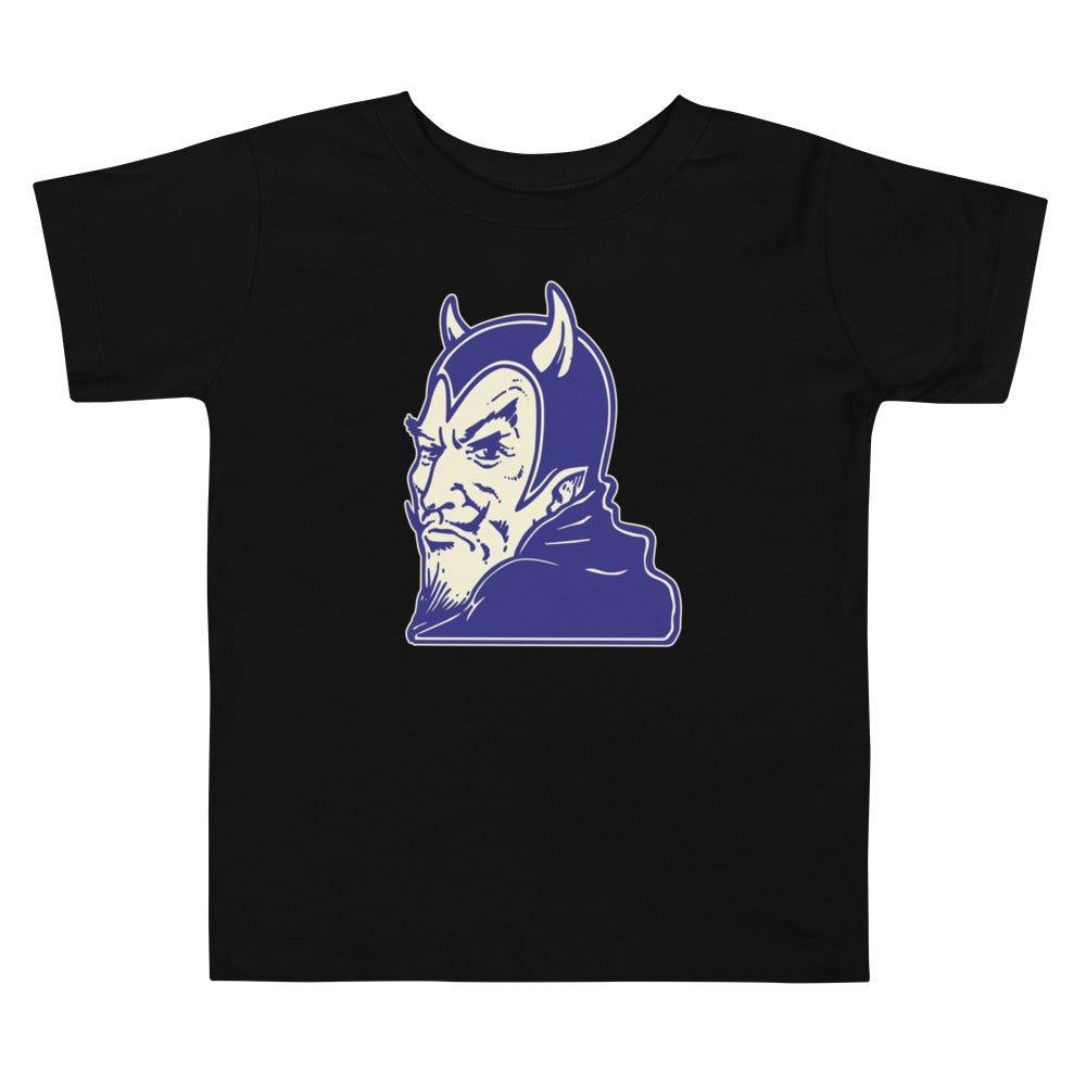 Vintage Duke Blue Devil Toddler T Shirt - 1940s Dastardly Devil Art Toddler Staple Tee - rivalryweek